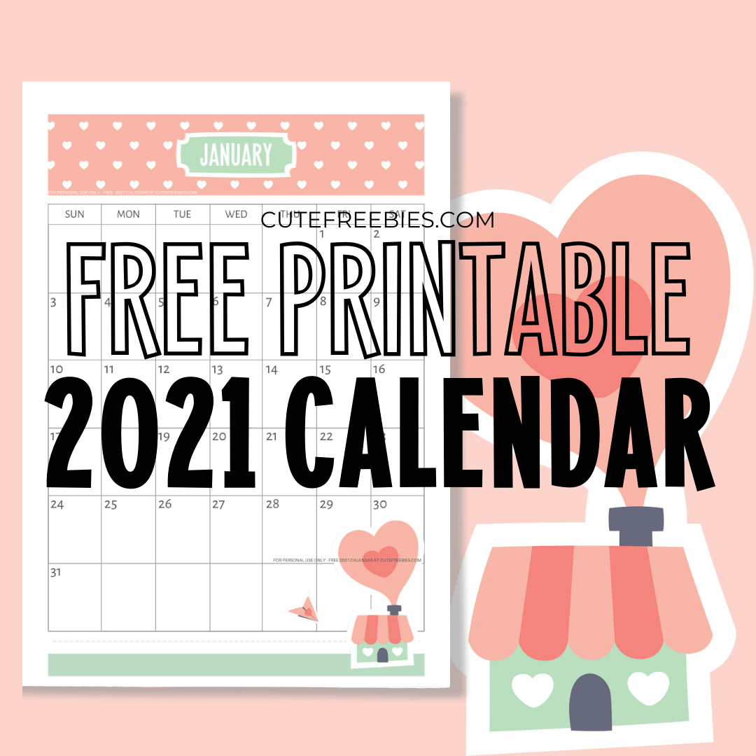cute 2021 printable blank calendars cute 2021 printable calendar 12