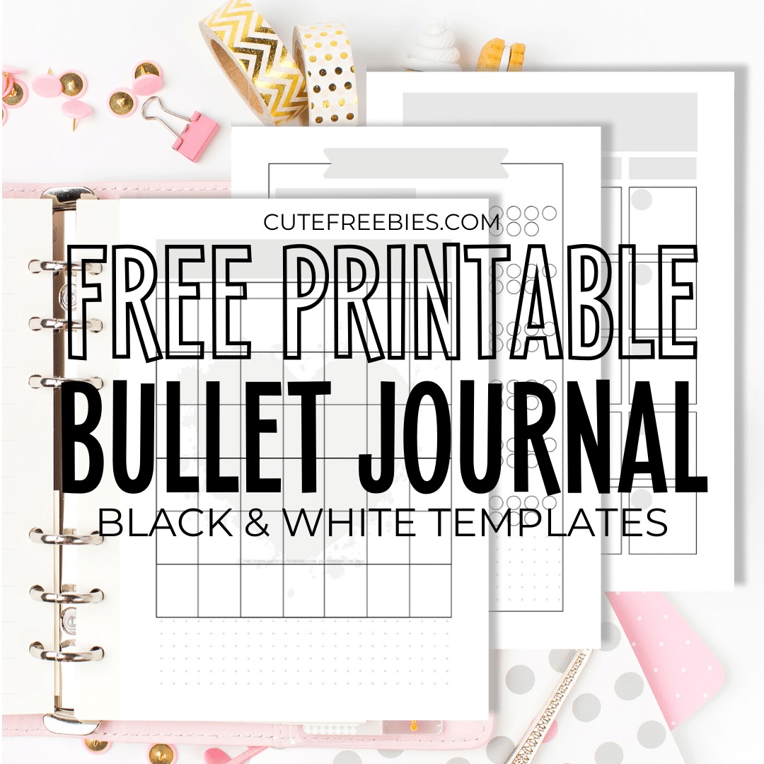 Free Bullet Journal Printable Template Cute Freebies For You