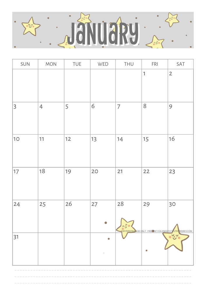 Download JANUARY-2021-CALENDAR-YELLOW-GRAY - Cute Freebies For You