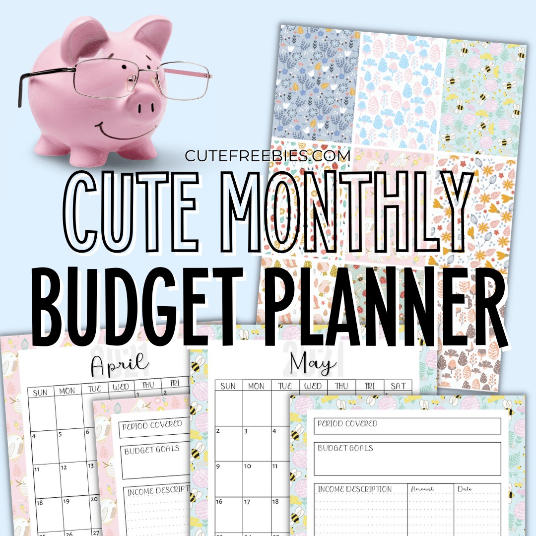printable calendar budget planner