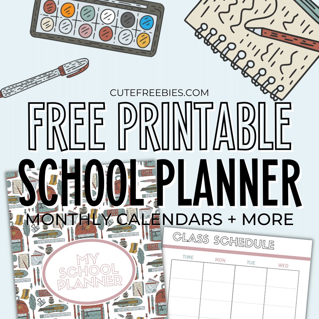 printable weekly planner for college students