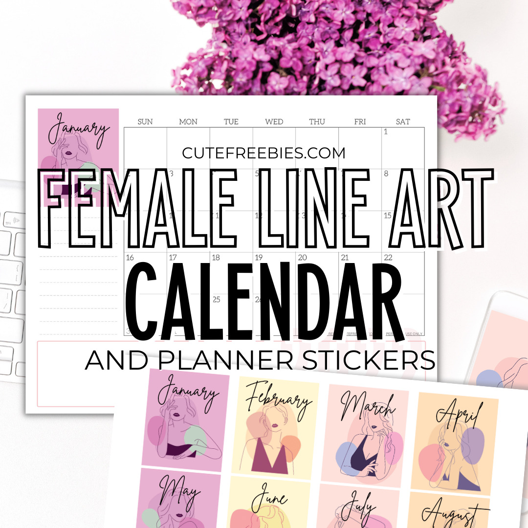 FREE Calendar 2020 Printable with Weekly Planner: So Pretty and