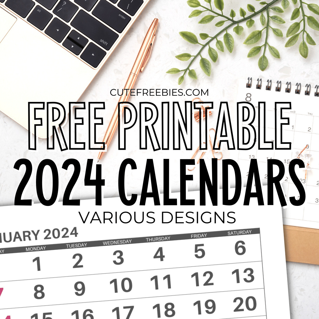 Free Cute Printable Yearly Calendar 2024 Britt Colleen