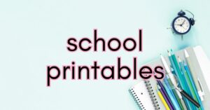FREE school printables, school planner, teacher planner, stickers for school, work planner, work stickers, student planner, school calendar