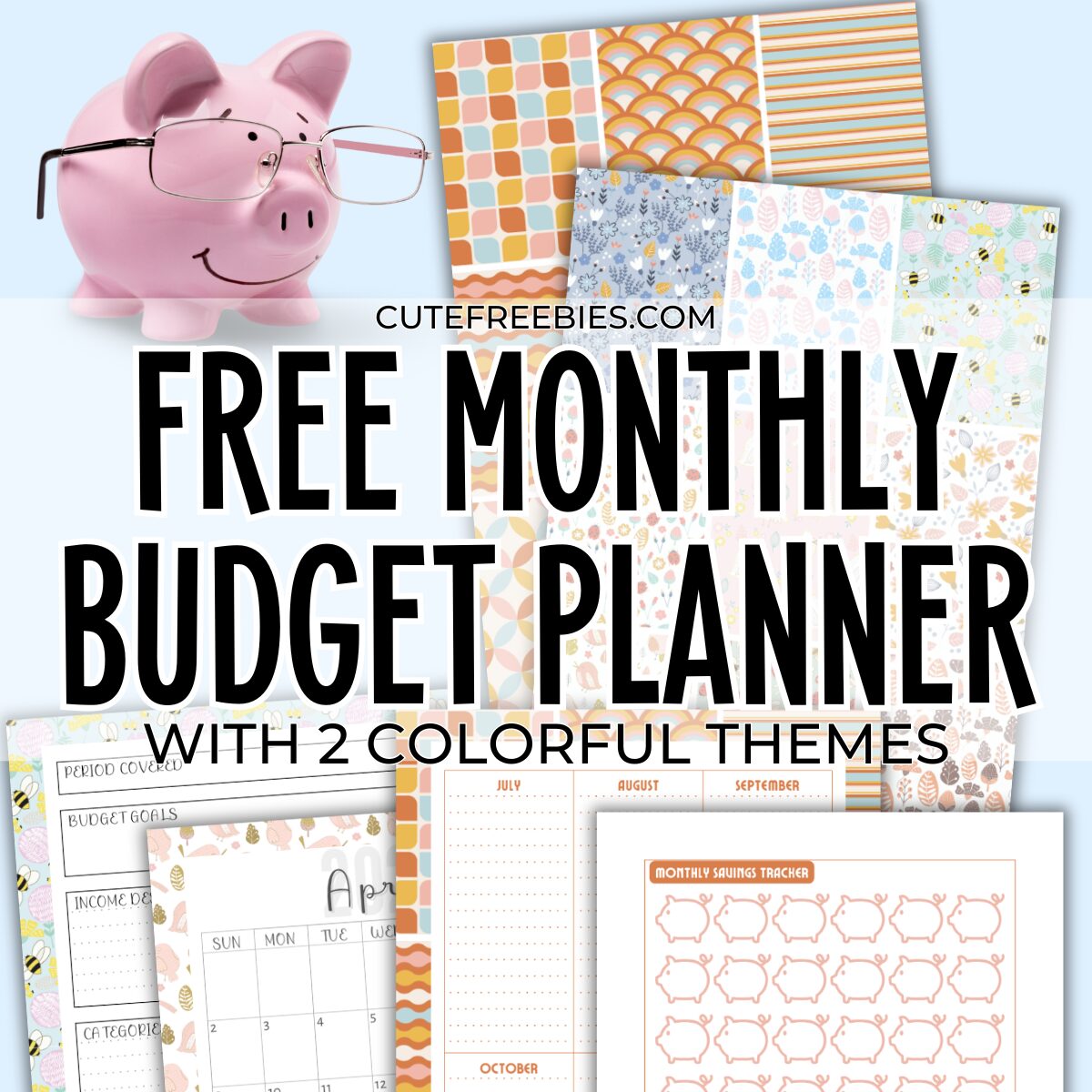 Free Printable 2025 Budget Planner - best monthly budget planner template #cutefreebiesforyou #freeprintable #budgetplanner